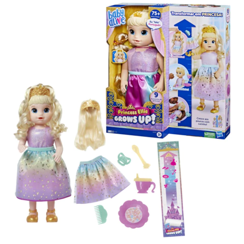 Boneca Baby Alive Grows Up Princess Ellie Loira Hasbro F5236 - comprar online