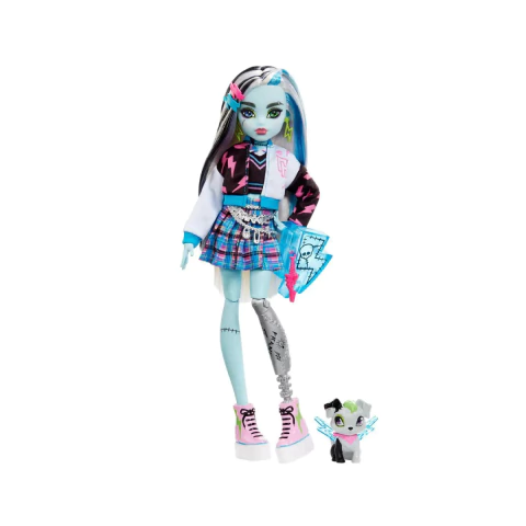 Boneca Monster High Frankie Stein Moda e Pet Mattel HHK53