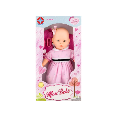 Boneca Meu Bebê Vestido Sortido Estrela 3000058|57