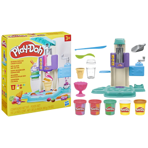 Massinha Play-Doh Sorveteria Colorida Hasbro G0028 - comprar online