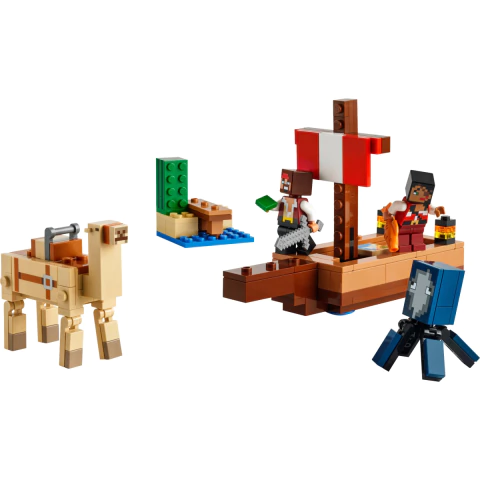Lego Minecraft A Viagem do Barco Pirata Lego 21259