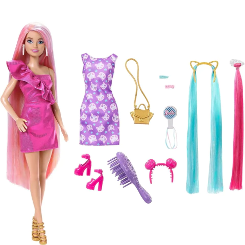 Boneca Barbie Totally Hair Cores de Neon Loira Mattel HKT95 - comprar online