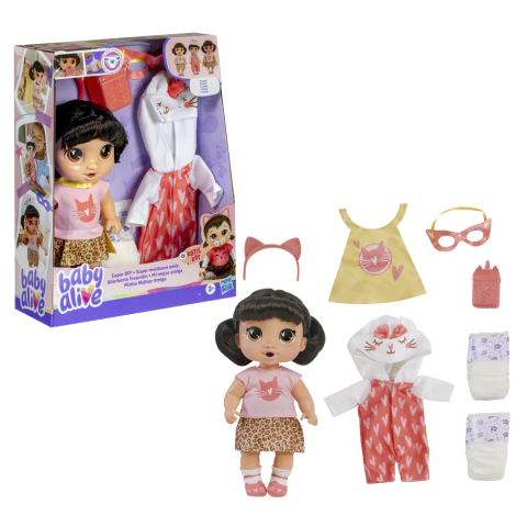 Boneca Baby Alive Super BFF Katie Kat Hasbro F9851 - comprar online