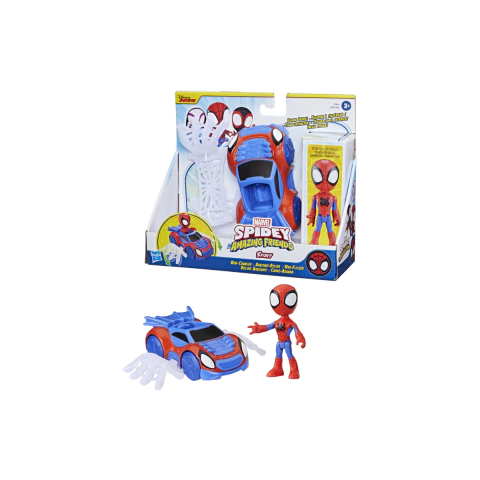 Boneco Spidey E Carro Arranha Web Crawler Spidey E Seus Amigos Hasbro F7454