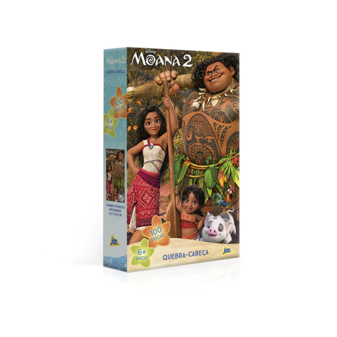 Quebra-Cabeça 100 Peças Encapado Disney Moana 2 Toyster 003264 - comprar online
