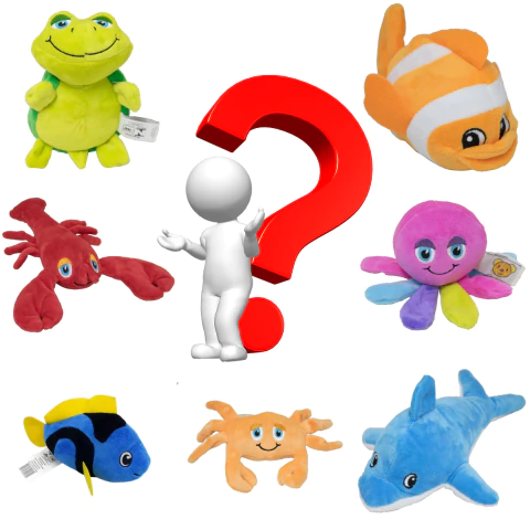 Pelúcia Bichinhos do Fundo do Mar Sortida BBR Toys R2865 - comprar online