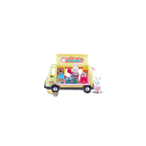 Casinha Feliz Food Truck Carrinho de Sorvete Zoop Toys ZP01348