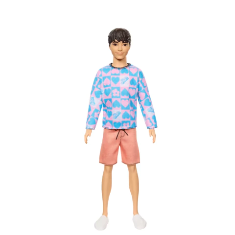Boneco Ken Fashionista Oriental Com Suéter Azul e Rosa Mattel HRH24|DWK44 - comprar online