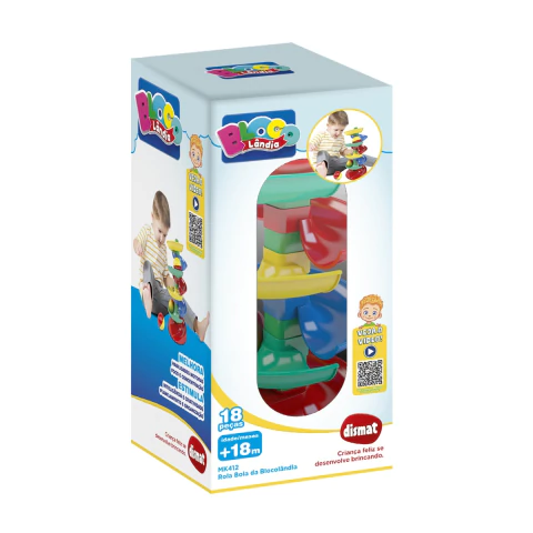 Brinquedo Educativo Rola Bola da Blocolândia Dismat MK412