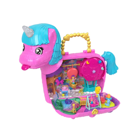 Boneca Polly Pocket Playset Festa Do Unicórnio Mattel HYD96