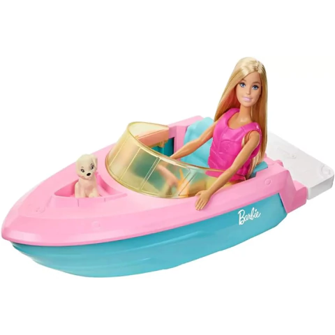 Boneca Barbie Passeio de Barco com Pet Mattel GRG30