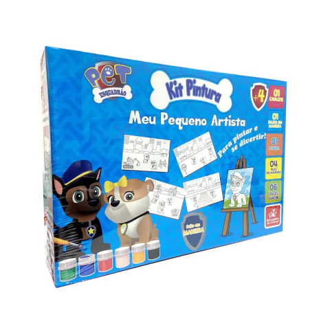Kit de Pintura Esquadrão Pet Brincadeira de Criança 0572 - comprar online