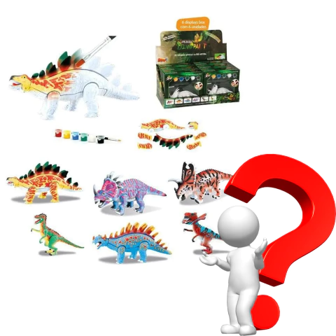 Dino Paint Dinossauro para Colorir Sortido ZP00152 - comprar online