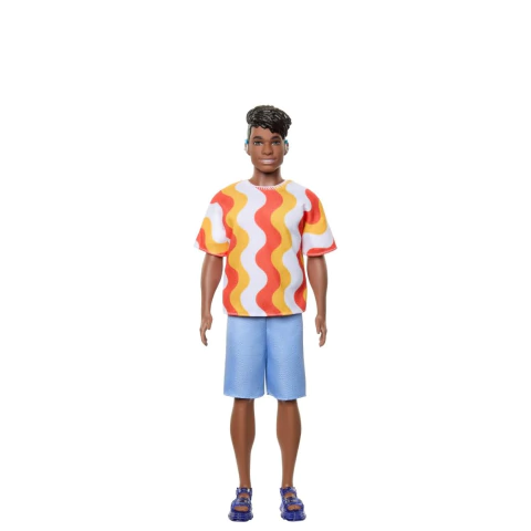 Boneco Ken Fashionista Camiseta com Ondas e Shorts Azul Mattel HRH23|DWK44 - comprar online