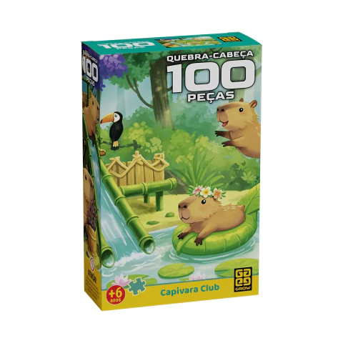 Quebra Cabeça 100 Peças Capivara Club Grow 04853