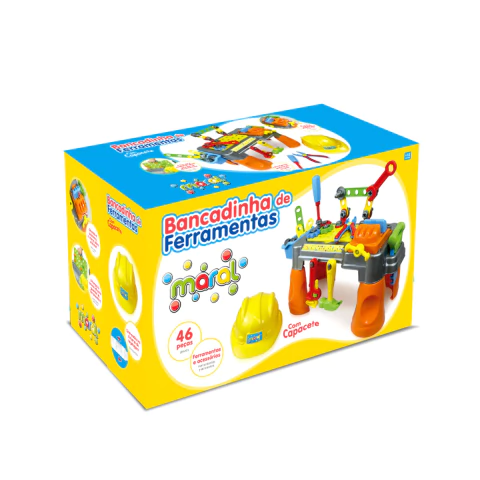 Brinquedo Bancadinha de Ferramentas com Capacete Maral 2019 - comprar online