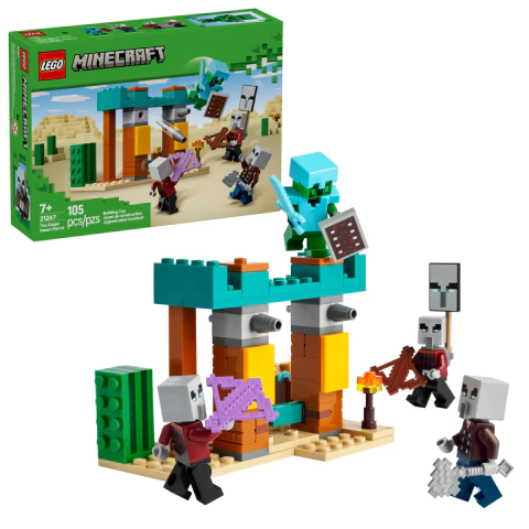 LEGO Minecraft A Patrulha de Illagers no Deserto LEGO 21267 - comprar online
