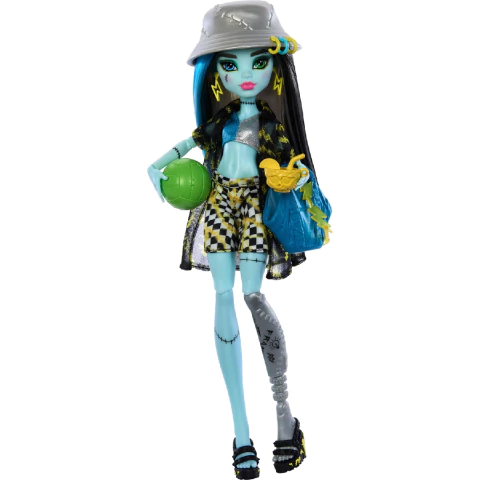 Boneca Monster High Frankie Stein Scare Adise Island Mattel HRP68