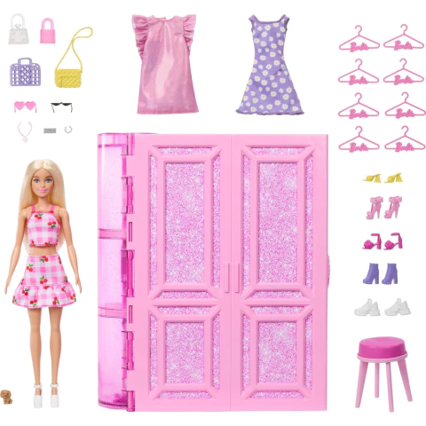 Boneca Barbie Novo Armário dos Sonhos Dream Closet Mattel HXD58 - comprar online