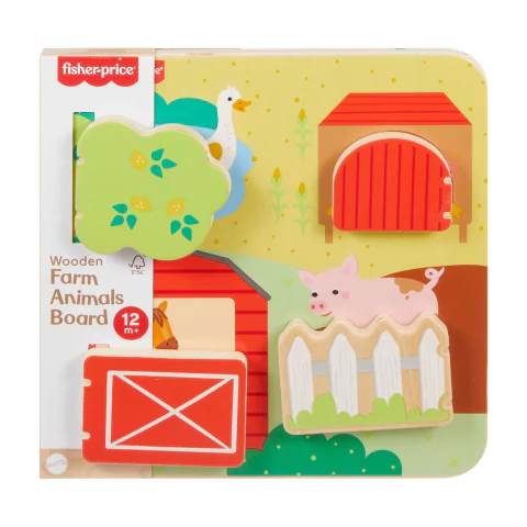 Painel Animaizinhos da Granja de Madeira Fisher Price Mattel JCY33 - comprar online