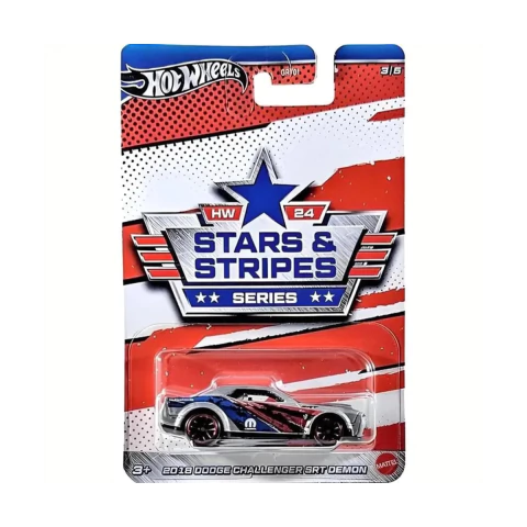 Carrinho Hot Wheels Stars & Stripes 2018 Dodge Challenger Mattel HRW64|GRT01 - comprar online