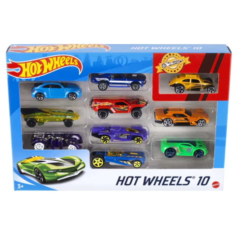 Kit 10 Carrinhos Básicos Sortidos Hot Wheels Mattel 54886