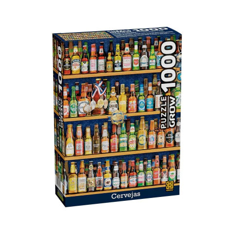 Quebra Cabeça 1000 Peças Cervejas Grow 04214 - comprar online