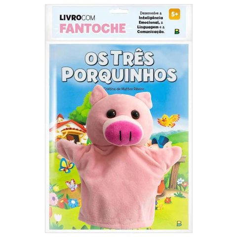 Livro Com Fantoche Os Três Porquinhos Todo Livro 1164317