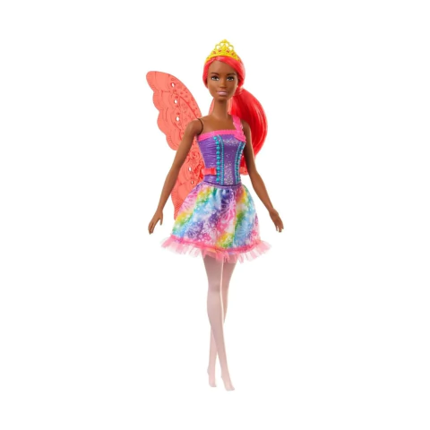 Boneca Barbie Negra Dreamtopia Fada Cabelo Rosa Mattel GJK01/GJJ98
