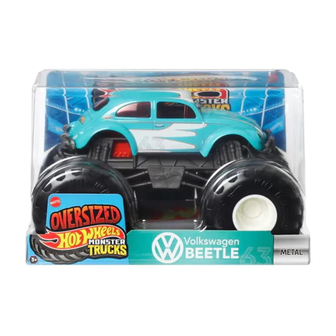 Hot Wheels Carrinho Monster Trucks Oversized Volkswagen Beetle Mattel JCC93|FYJ83
