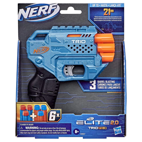 Lança Dardos Nerf Elite 2.0 Trio TD 3 Hasbro E9957 - comprar online