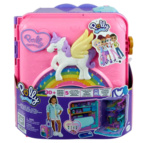 Polly Pocket Conjunto Pollyville Resort Roll Away Mattel HKV43