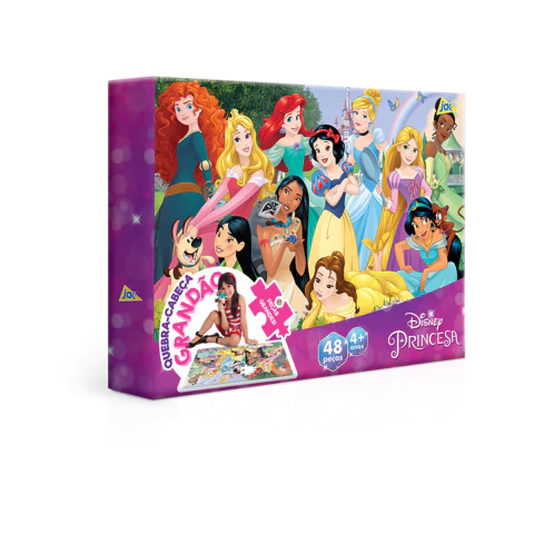 Quebra-Cabeça Grandão 48 Peças Disney Princesas Toyster 2405 - comprar online