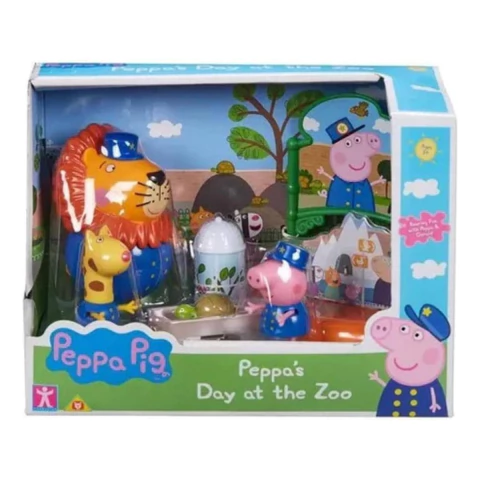 Playset E Figuras Peppa Pig E Amigos Zoológico Sunny 2321