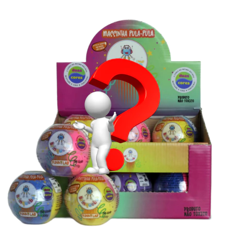 Massinha Pula Pula 2 Cores 200g Sortida Brinquebol Funny Lab 2007-5 - comprar online