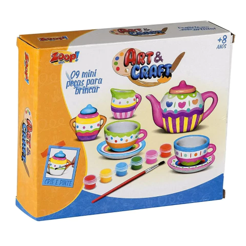 Kit de Chá Art Craft Tea Party Co Zoop Toys ZP00229