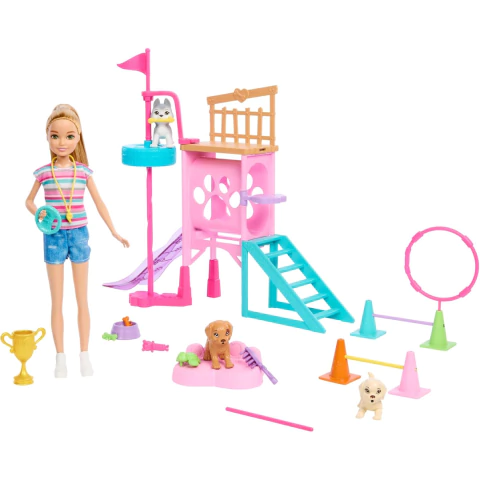 Boneca Barbie Stacie Treinadora de Cachorrinhos Mattel HRM10