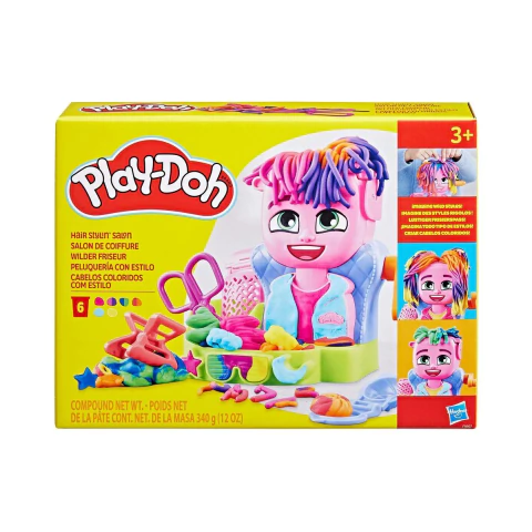 Massinha Play-Doh Cabelos Coloridos com Estilo Hasbro F8807 - comprar online