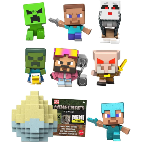 Boneco Minecraft O Filme Mini Ovo Surpresa Mattel HXT64