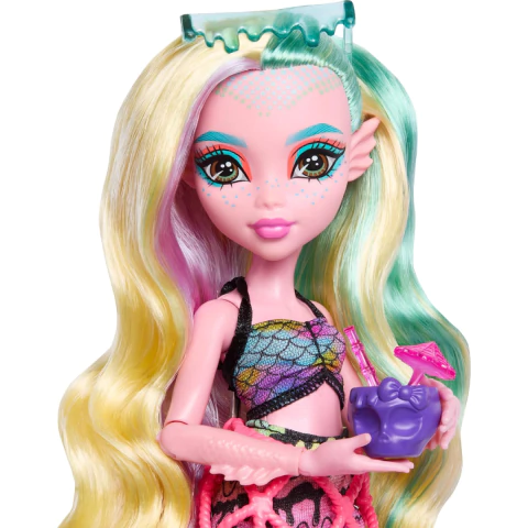 Boneca Monster High Lagoona Blue Scare Adise Island Mattel HRP70