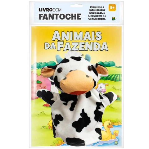 Livro Com Fantoche Animais Da Fazenda Todo Livro 1164252
