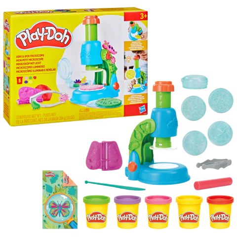 Massinha Play-Doh Microscópio Iluminar e Revelar Hasbro G0494 - comprar online
