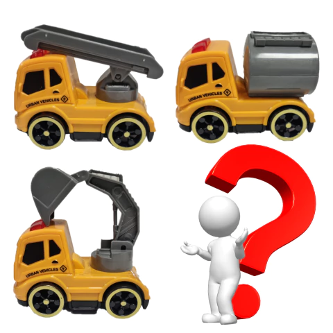 Caminhão de Construção com Fricção Sortido Shiny Toys 000980 - comprar online