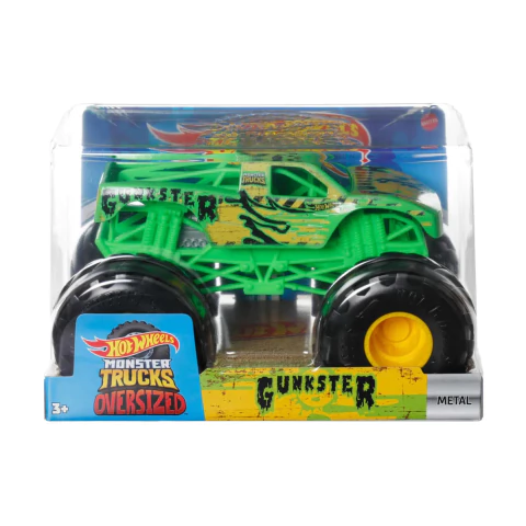Hot Wheels Carrinho Monster Trucks Oversized Gunkster Mattel JDR05|FYJ83