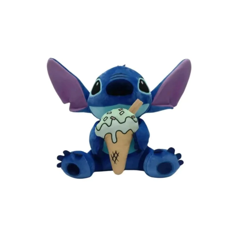 Pelúcia Disney Stitch Cute com Sorvete Azul Claro 30cm Fun F0189-1 - comprar online