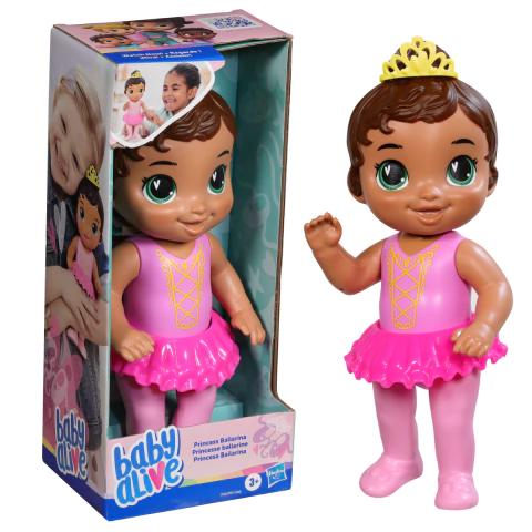 Boneca Baby Alive Princesa Bailarina Morena Hasbro F9123 - comprar online