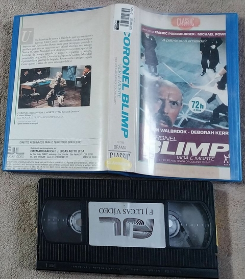 vhs original coronel blimp – vida e morte