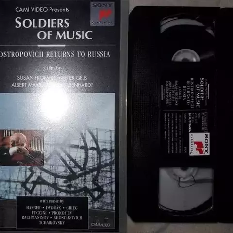 vhs original soldiers of music – rostropovich returns to russia (importado)