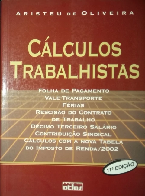 cálculos trabalhistas - aristeu de oliveira