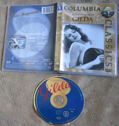 dvd original rita hayworth em gilda